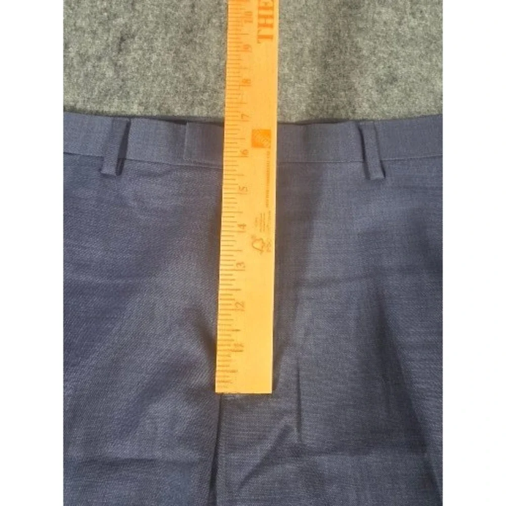 Banana Republic Slim Fit Trousers Men's 38x32 Blue Italian Wool Marzotto Fabric